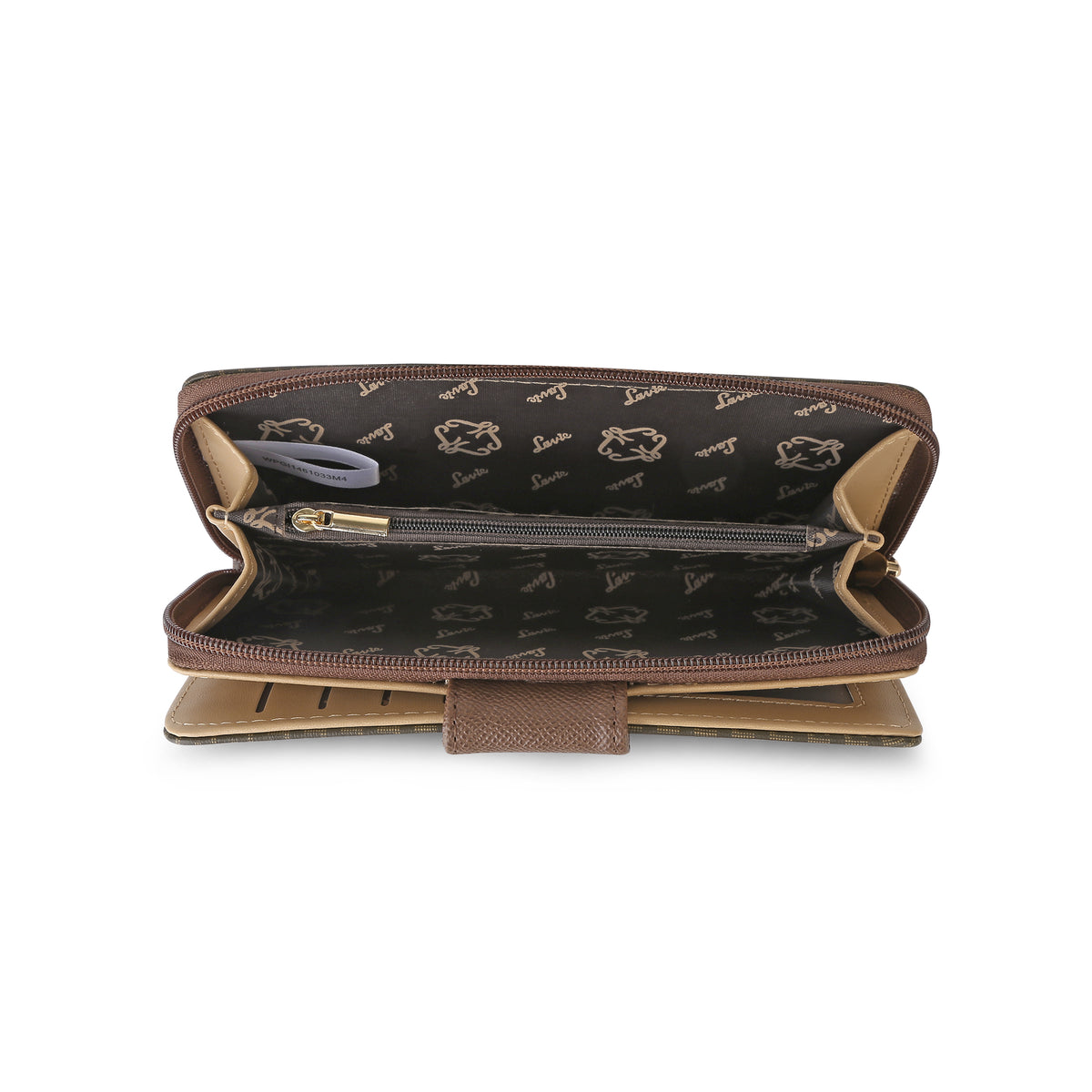 Lavie Luxe Mono Mia Choco Large Women's Bifold Wallet