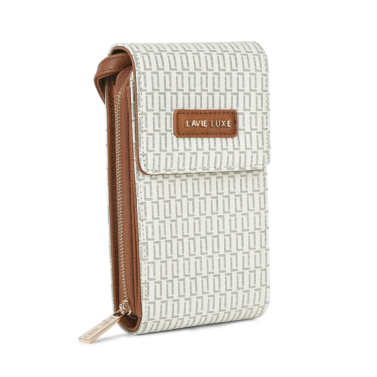 Lavie Luxe Ally Vertical Zip Off White Large Women's Sling