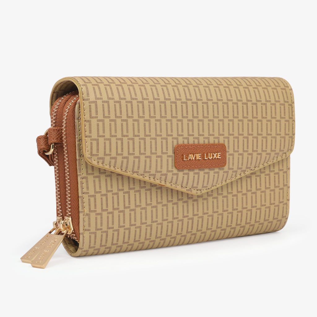 Lavie Luxe Sally Taupe Large Women's Sling Wallet