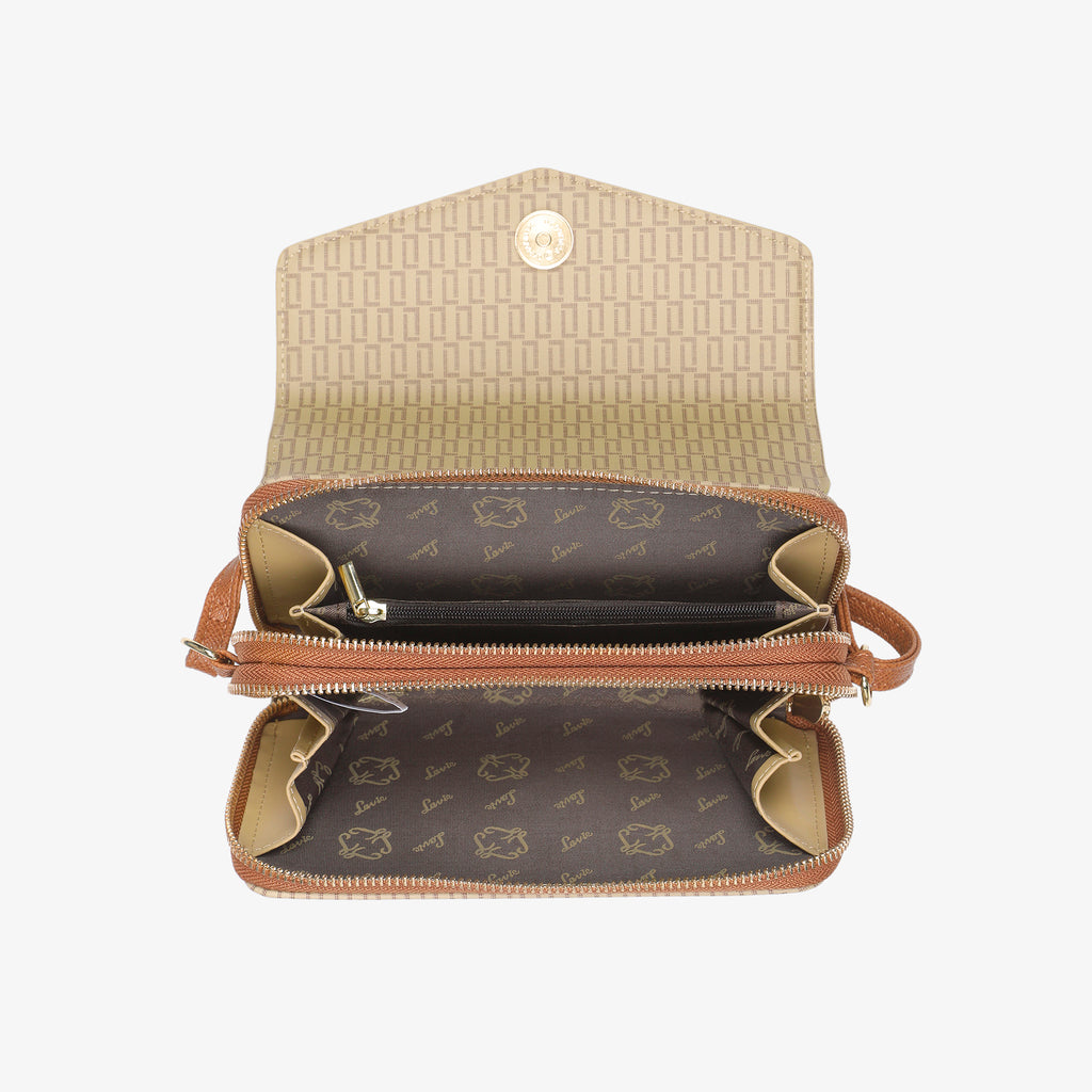 Lavie Luxe Sally Taupe Large Women's Sling Wallet