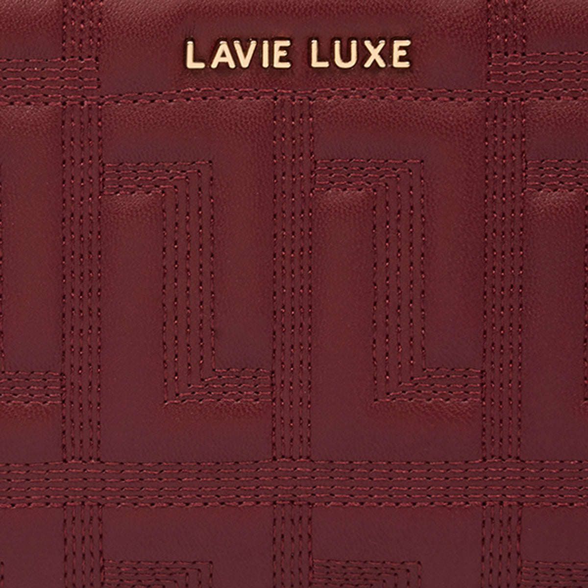 Lavie Luxe Quina Maroon Large Women's wallet