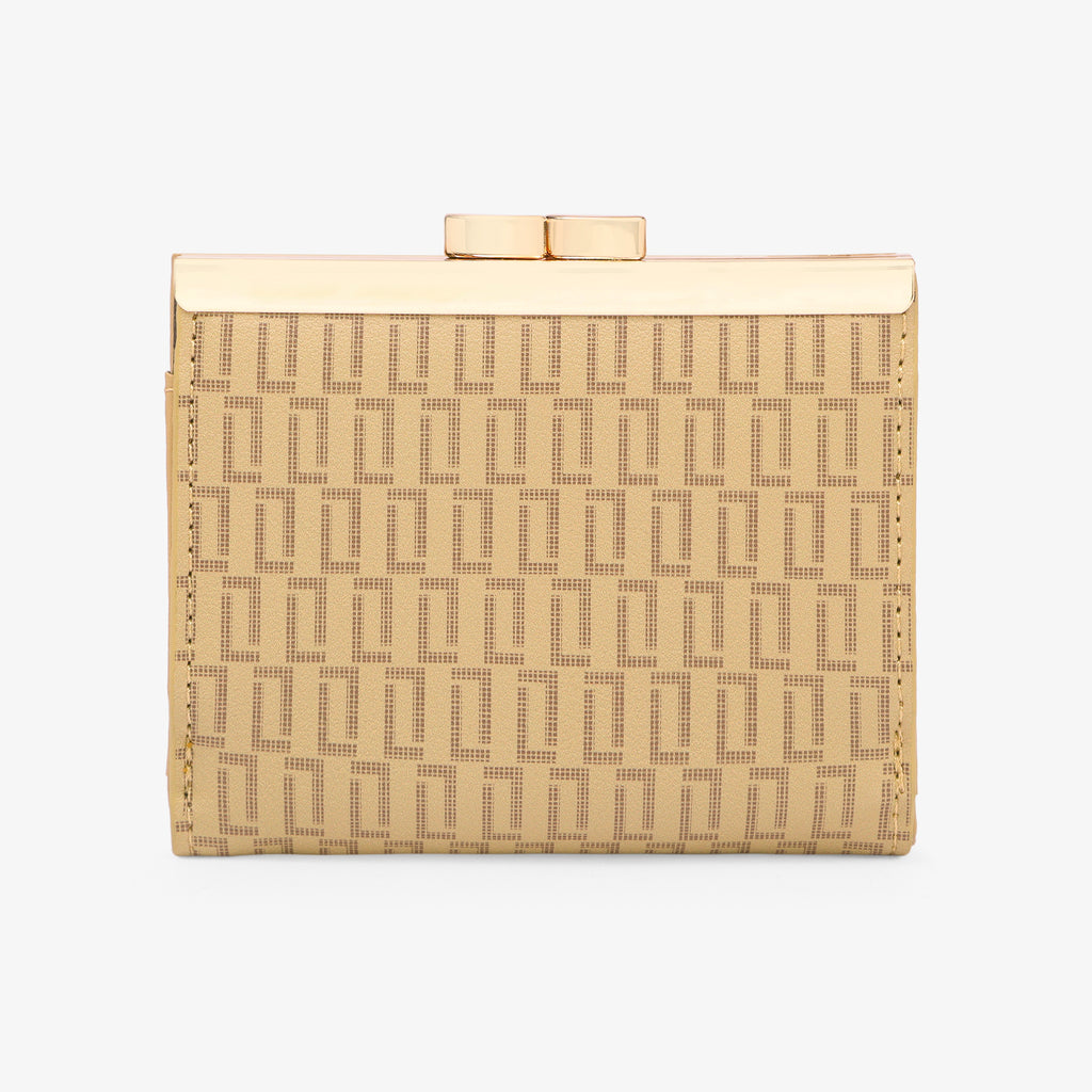 Lavie Luxe Mono Frame Taupe Small Women's Wallet