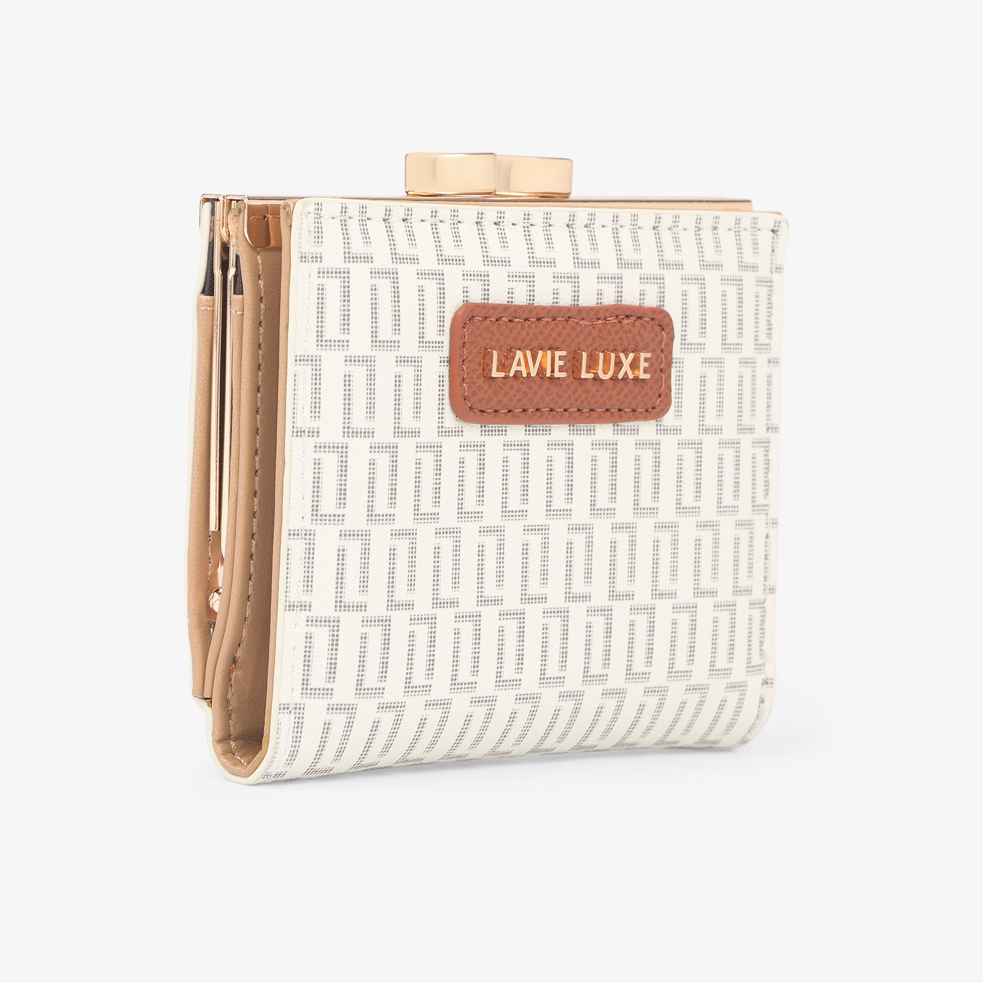 Lavie Luxe Mono Frame Off White Small Women's Wallet