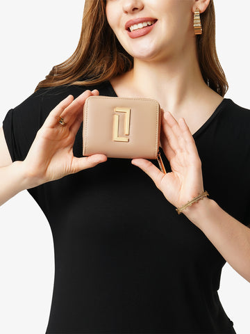 Lavie Luxe flap24 Taupe Small Women's Bifold wallet