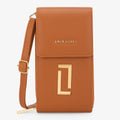 Ally verticle 3 comprtment Large Tan Wallet