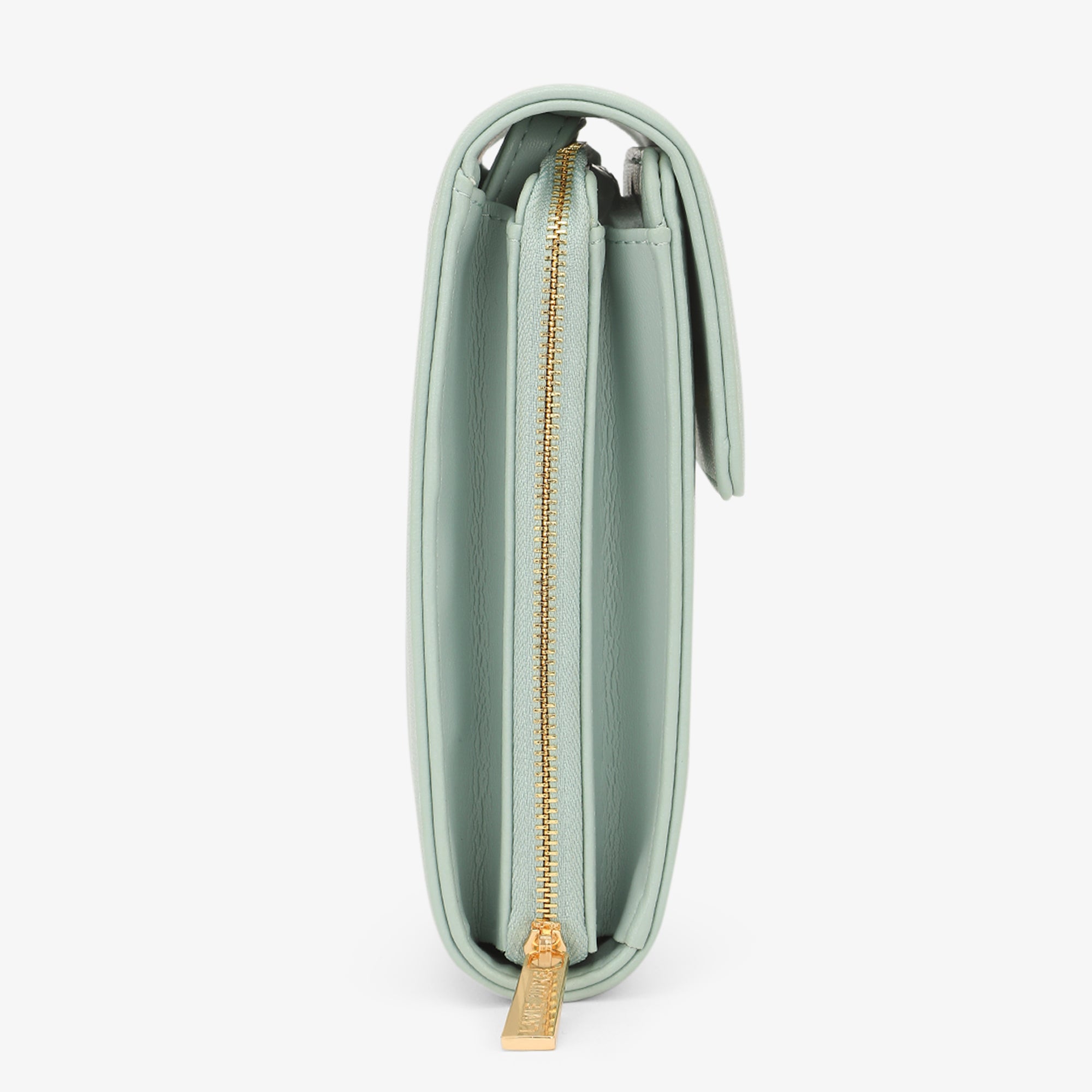 Lavie Luxe Ally24 verticle Mint Large Women's 3 comprtment wallet