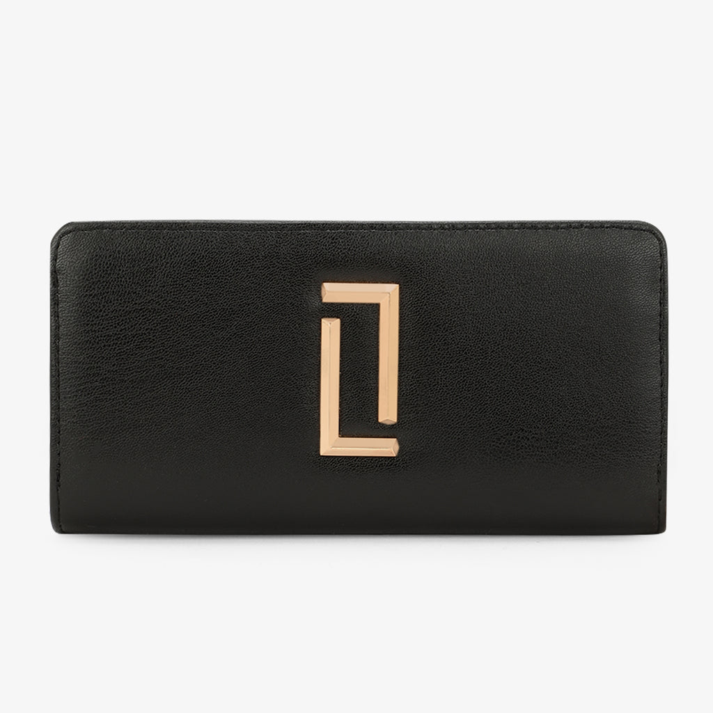 Lavie Luxe Mia 24 Black Large Women's bifold wallet