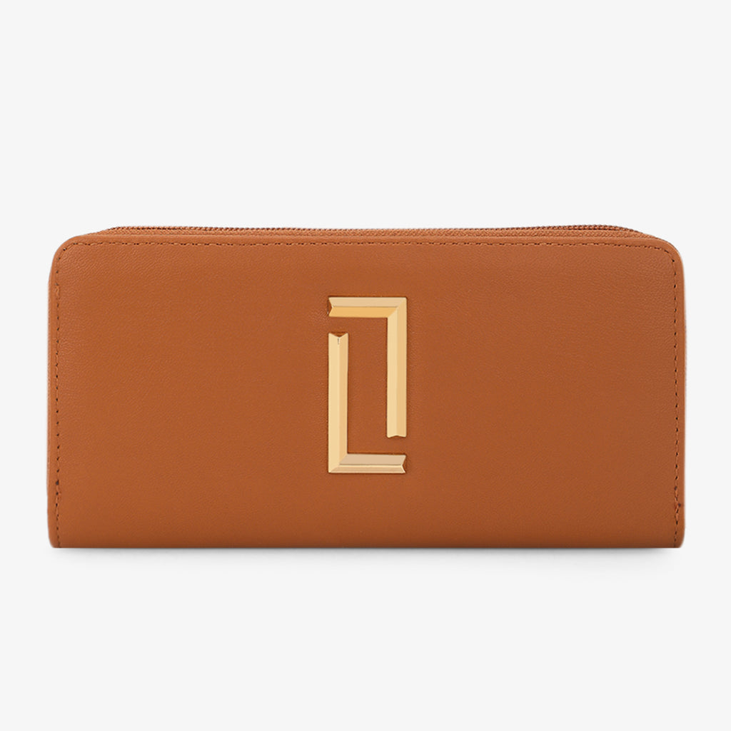 Lavie Luxe Mia 24 Tan Large Women's bifold wallet