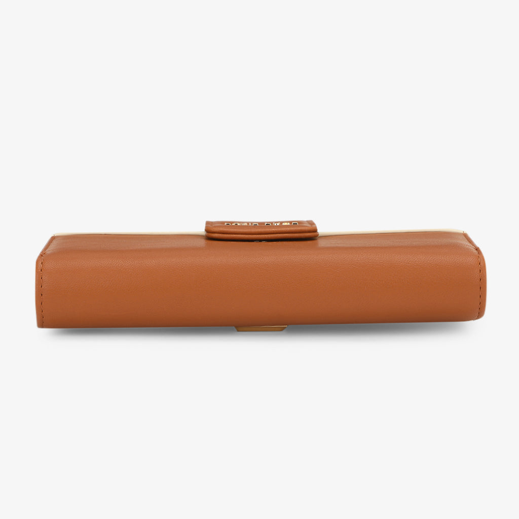 Lavie Luxe Mia 24 Tan Large Women's bifold wallet