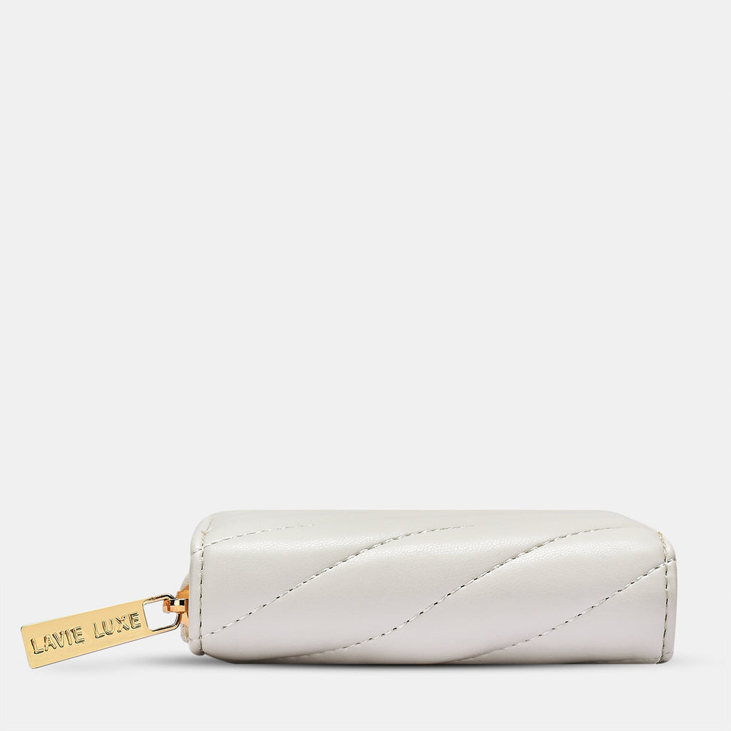 Diagonal Flap25 Small Zip Wallet