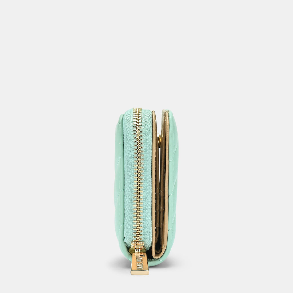 Diagonal Flap25 Small Zip Wallet