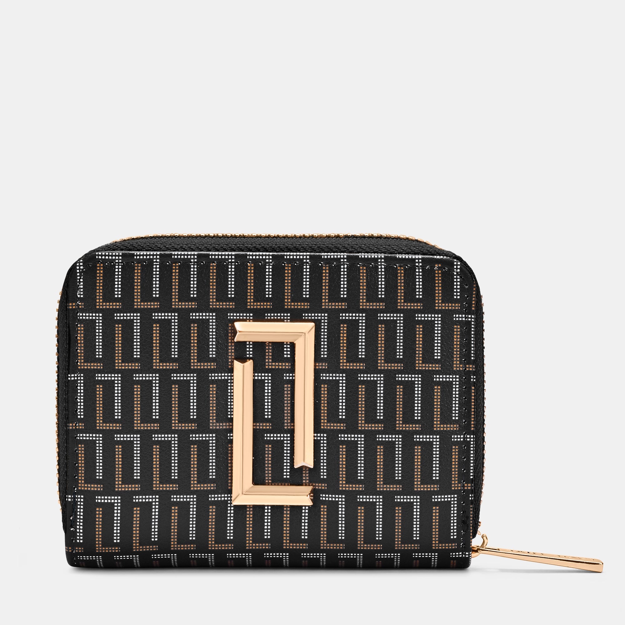 Mono Flap25 Small Zip Around Small Wallet