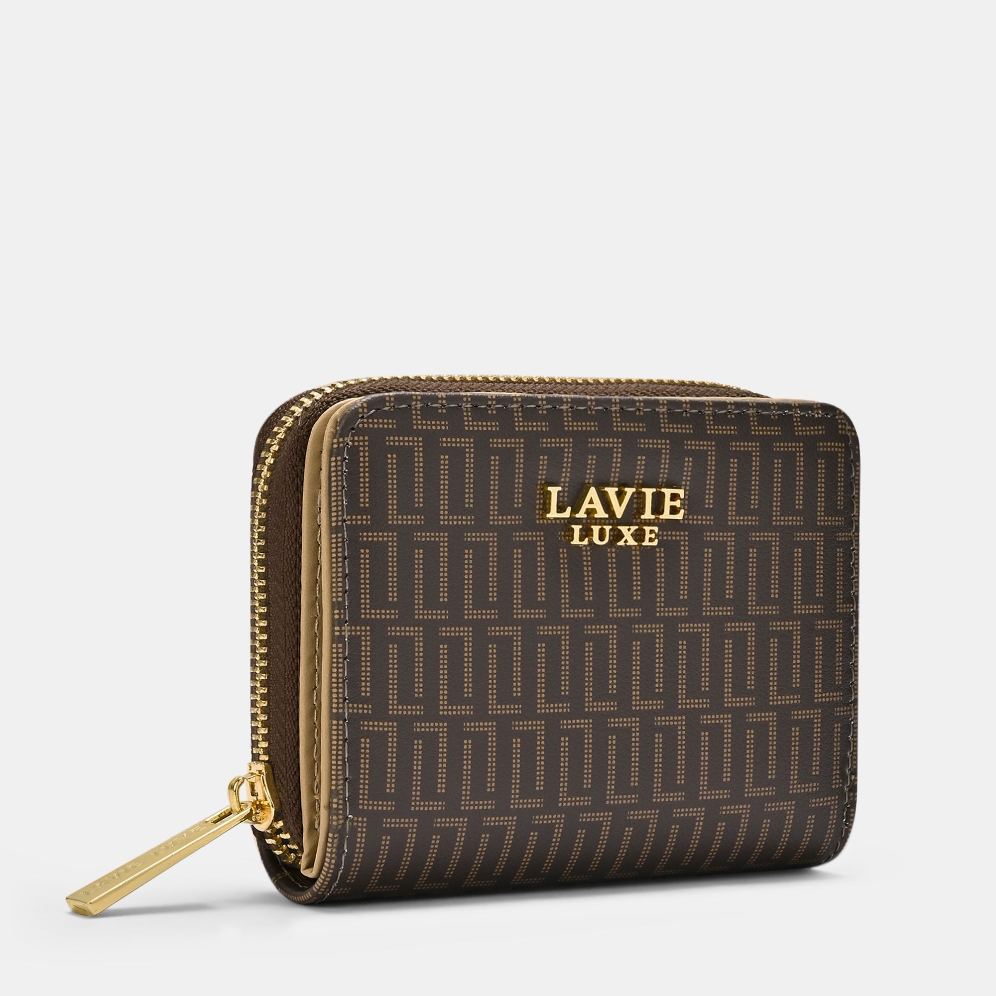 moko ② Buy Mono Flap25 Zip Around Small Wallet Choco Online – Lavie World
