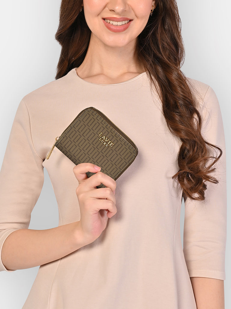 Mono Flap25 Zip Around Small Wallet