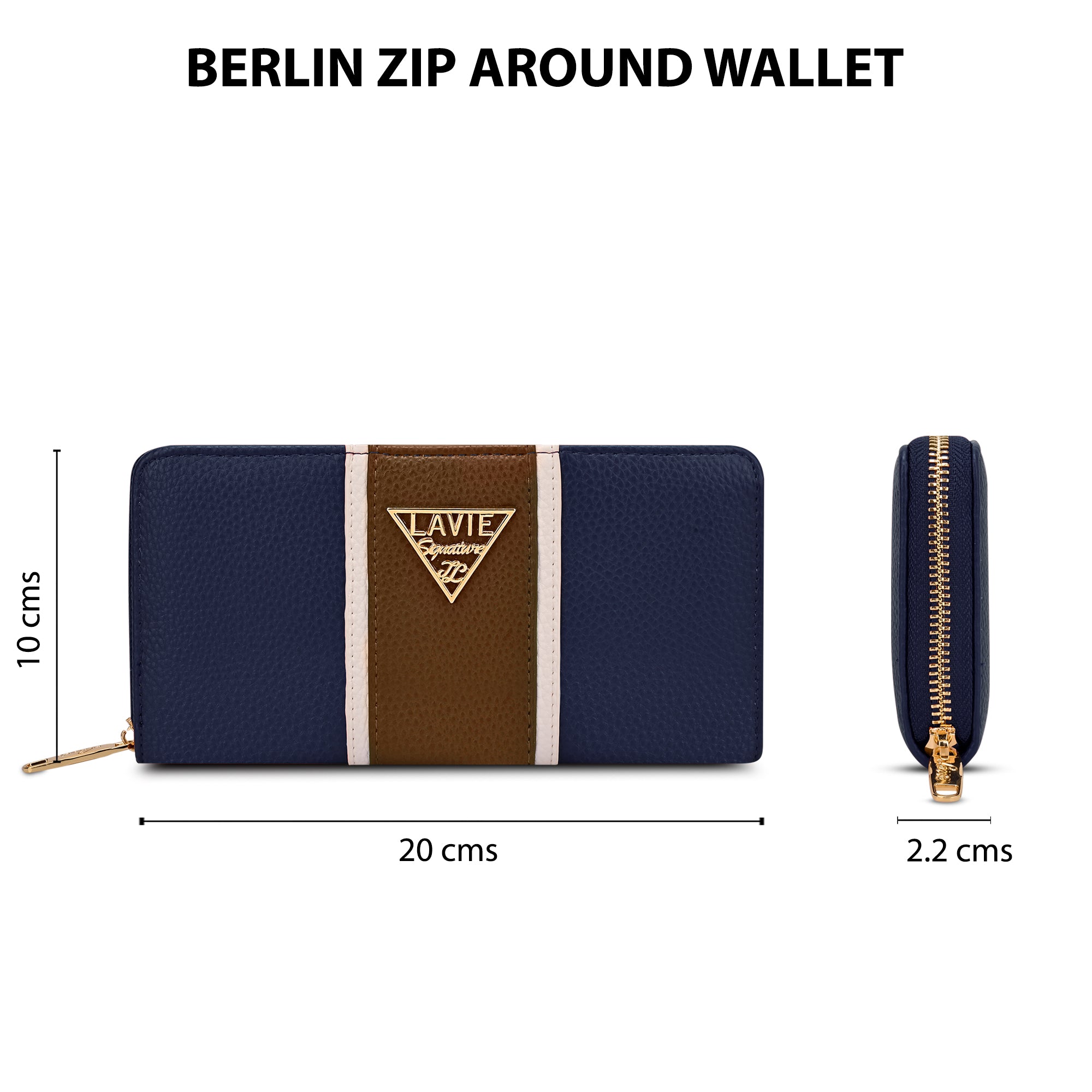 Colourblock Berlin Large Zip Around Wallet