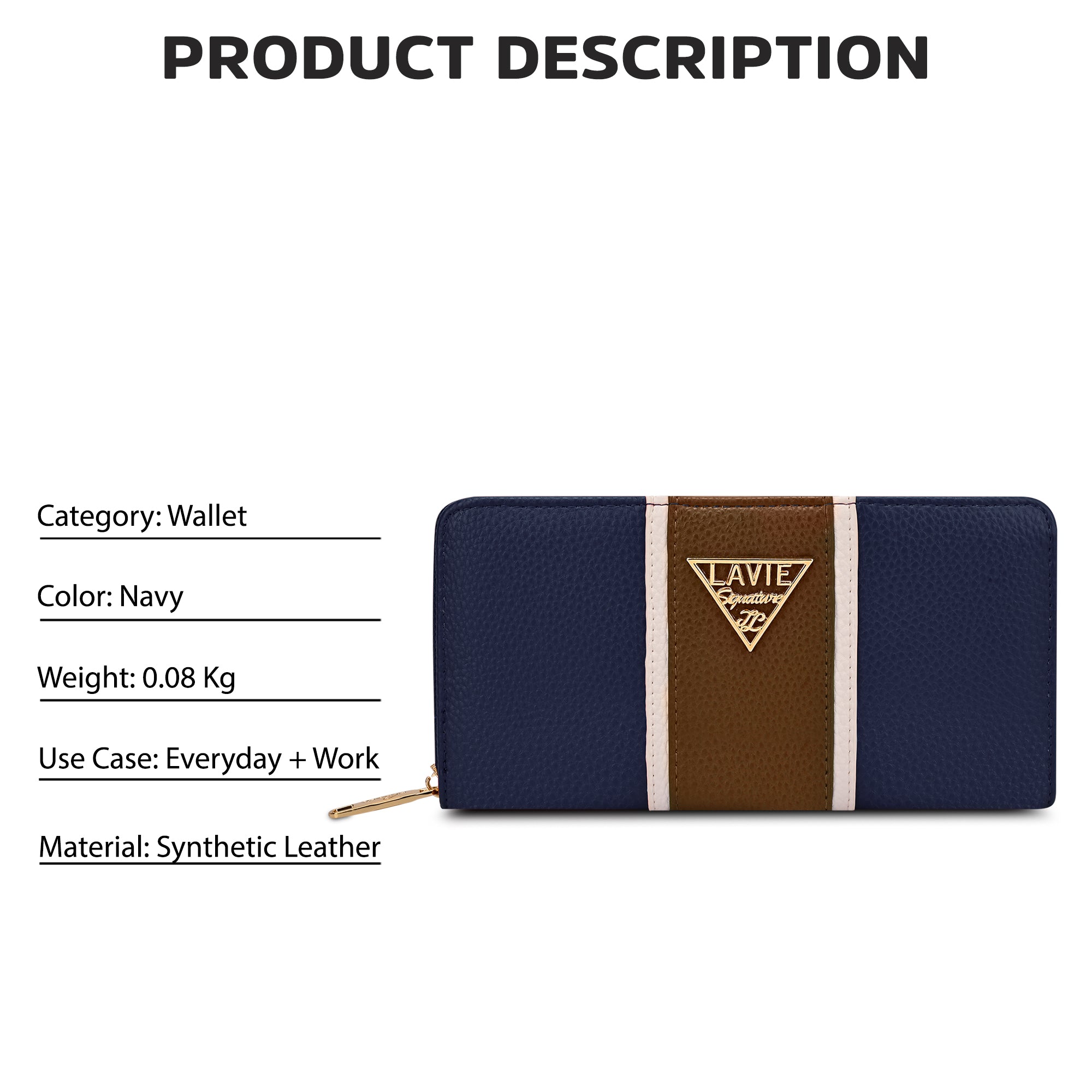 Colourblock Berlin Large Zip Around Wallet