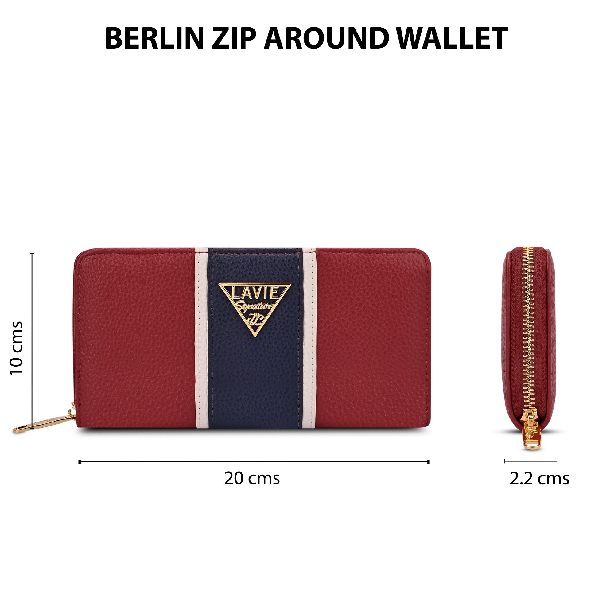 Colourblock Berlin Large Zip Around Wallet