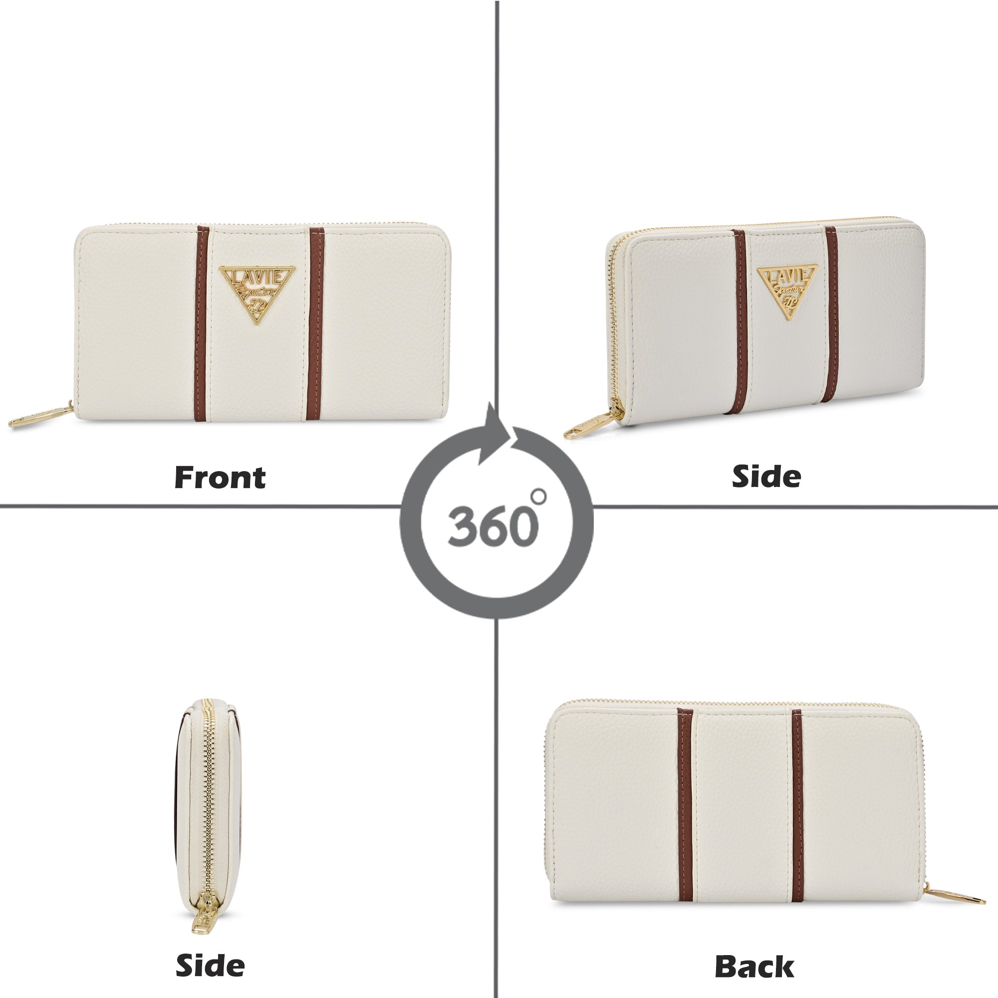 Colourblock Berlin Large Zip Around Wallet