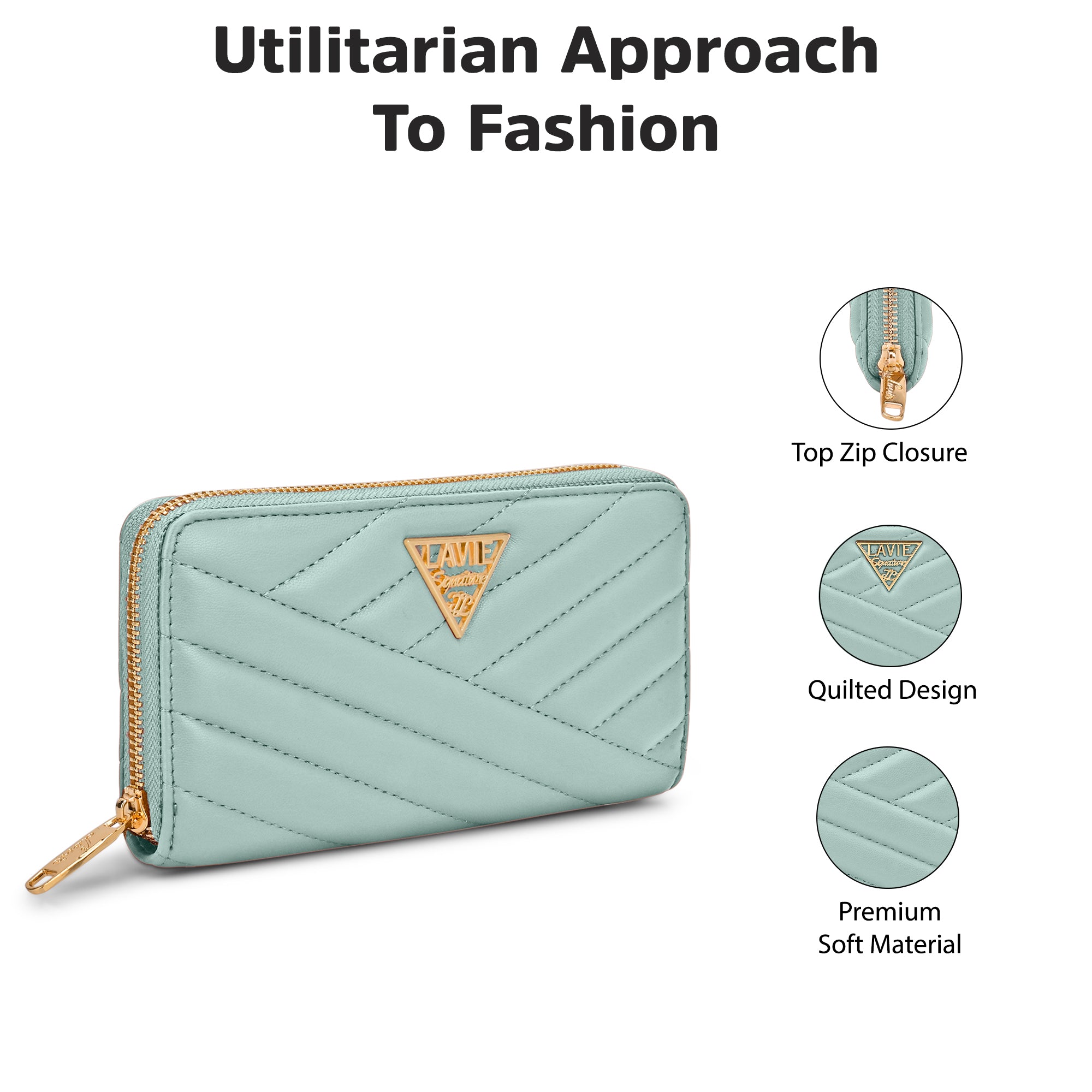 Quilt Berlin Zip Around Large Wallet