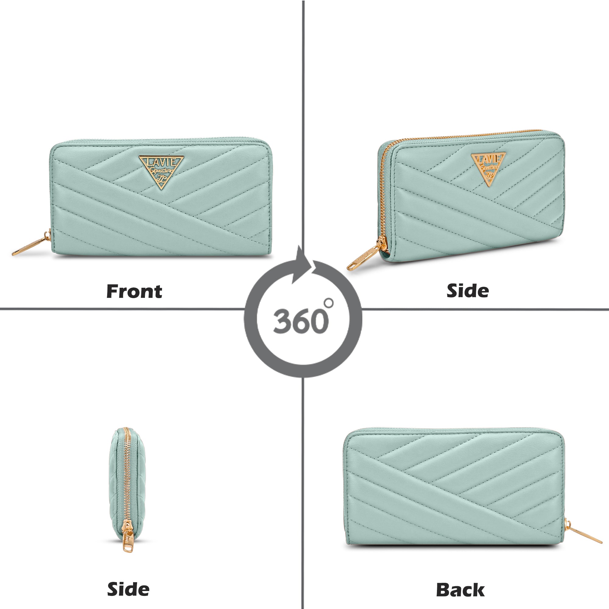Quilt Berlin Zip Around Large Wallet