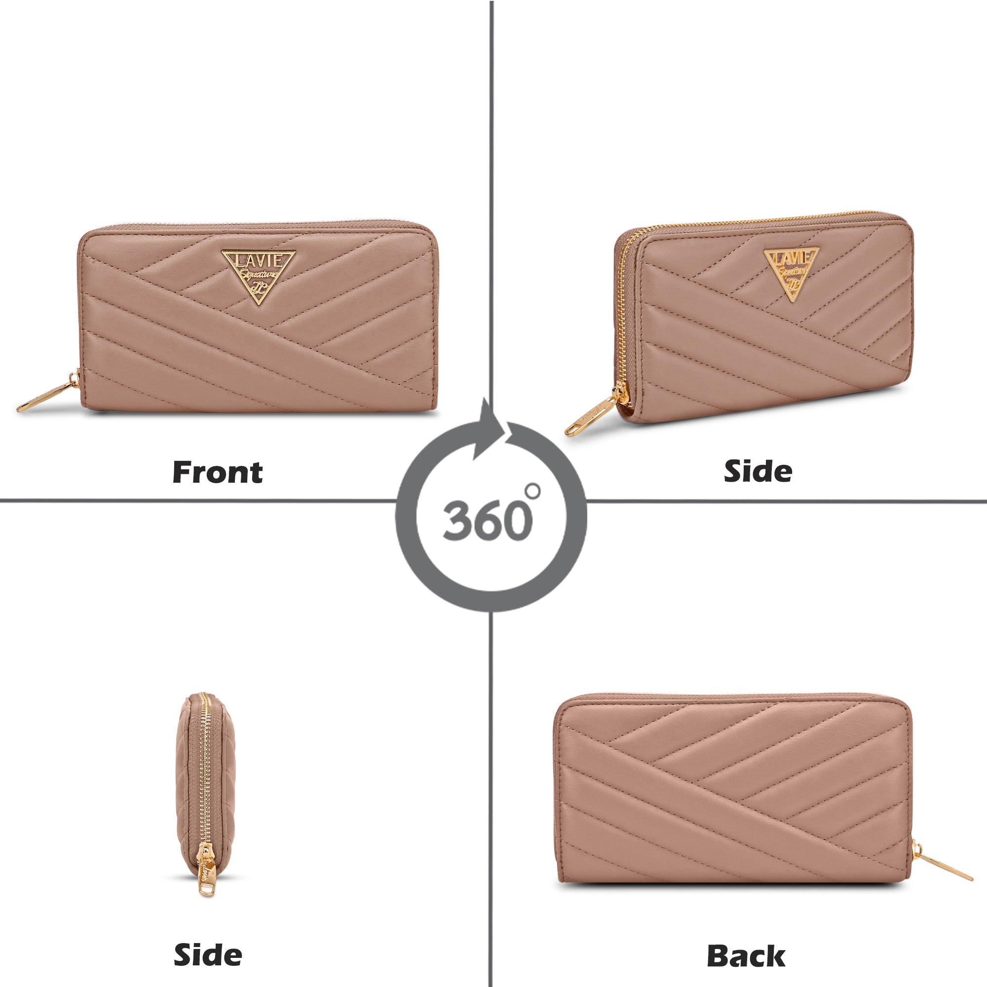 Quilt Berlin Zip Around Large Wallet