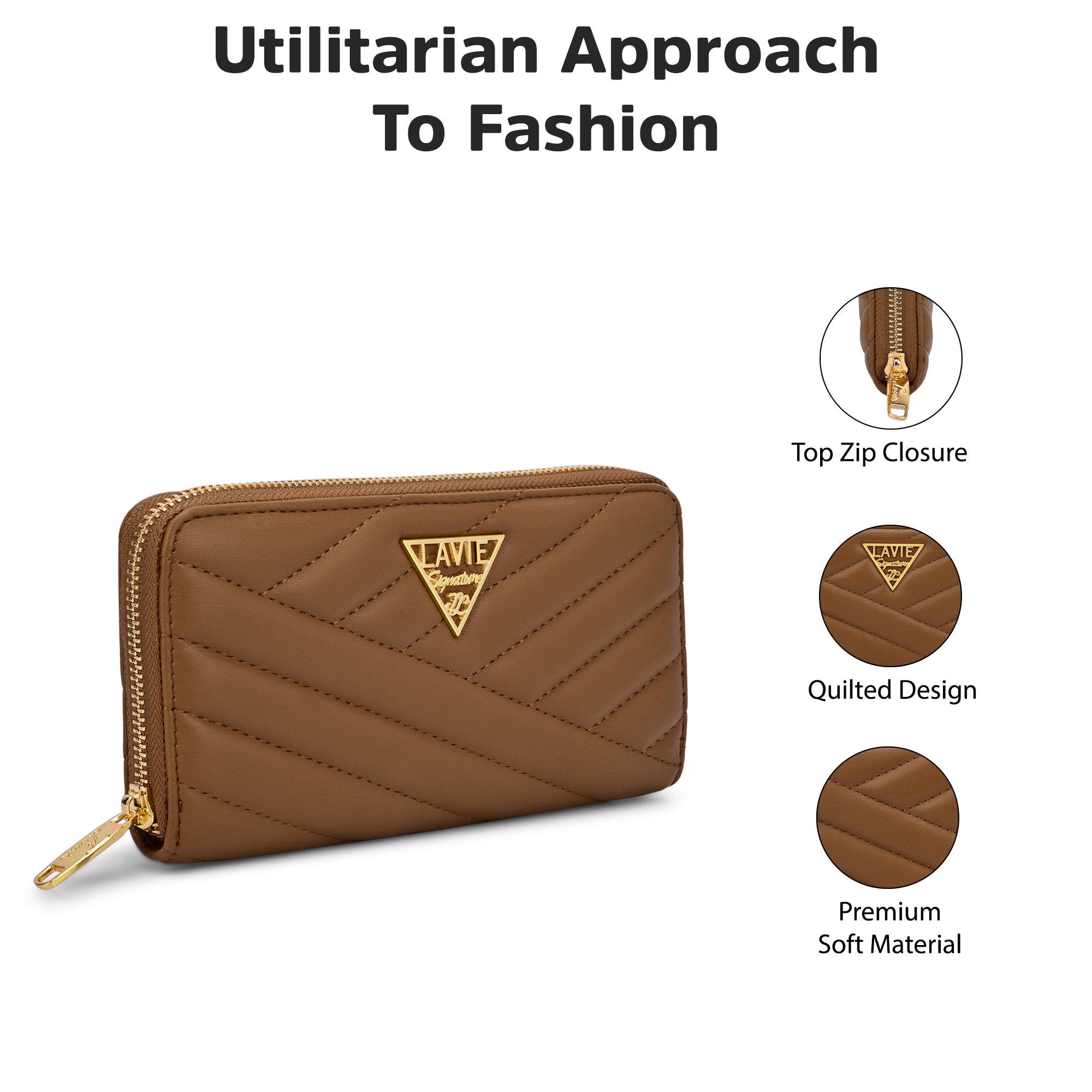 Quilt Berlin Zip Around Large Wallet