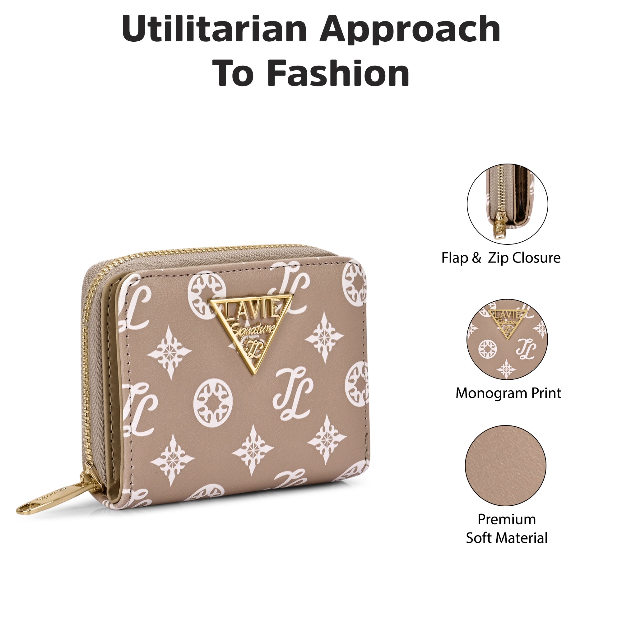 Mono Derby Flapzip Around Small Wallet