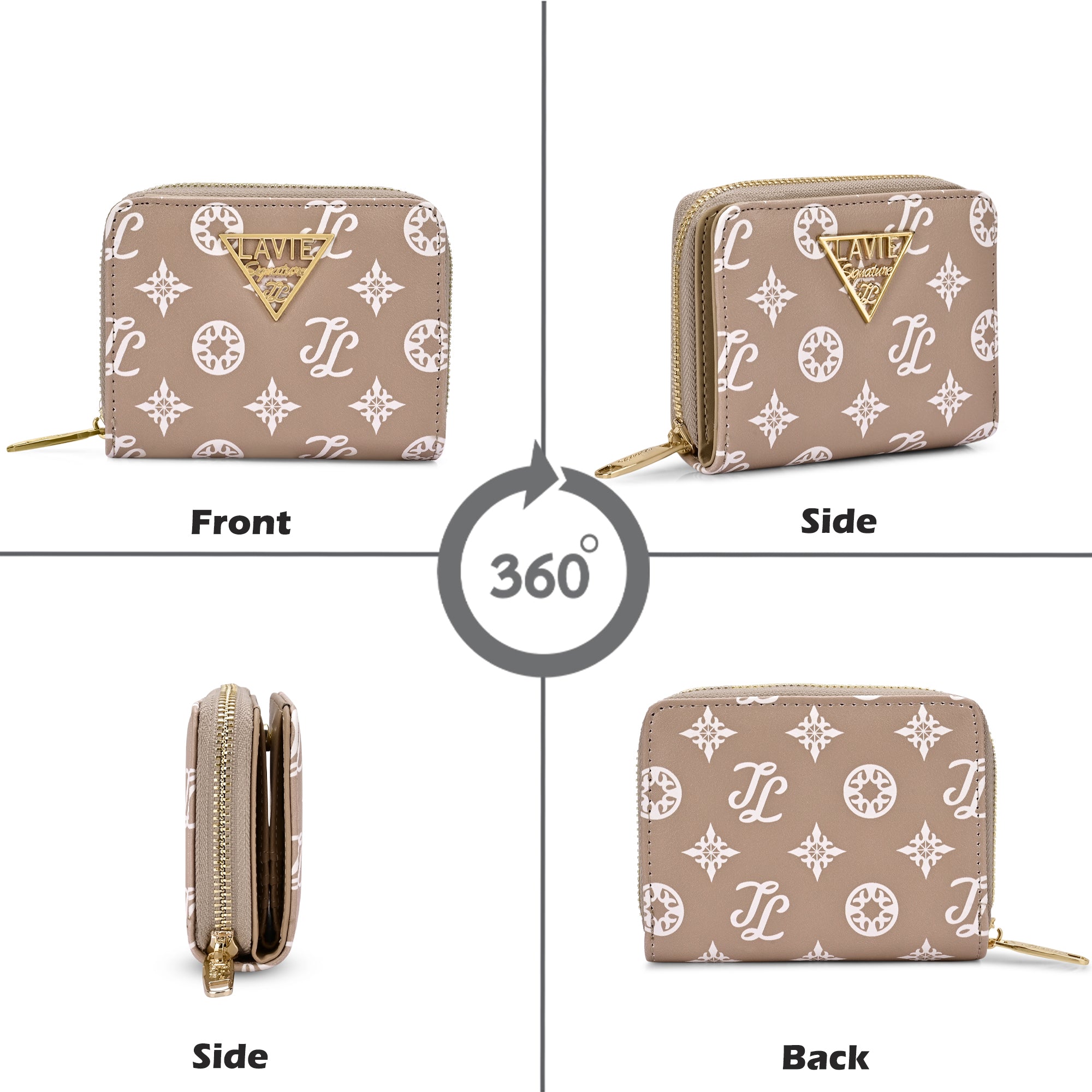 Mono Derby Flapzip Around Small Wallet