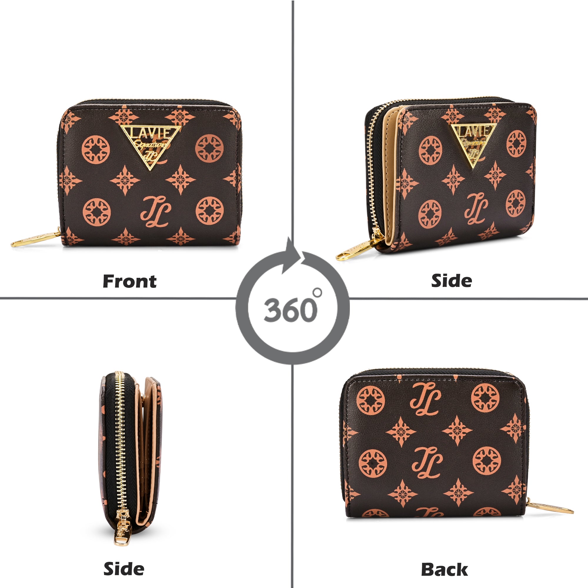 Mono Derby Flapzip Around Small Wallet
