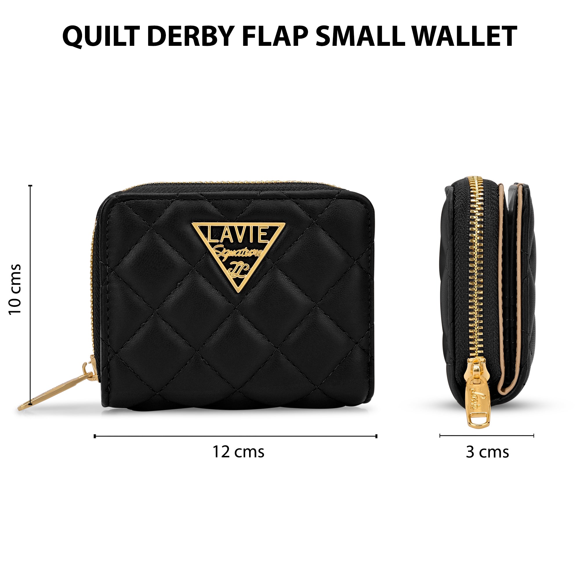 Quilt Derby Flapzip Around Small Wallet