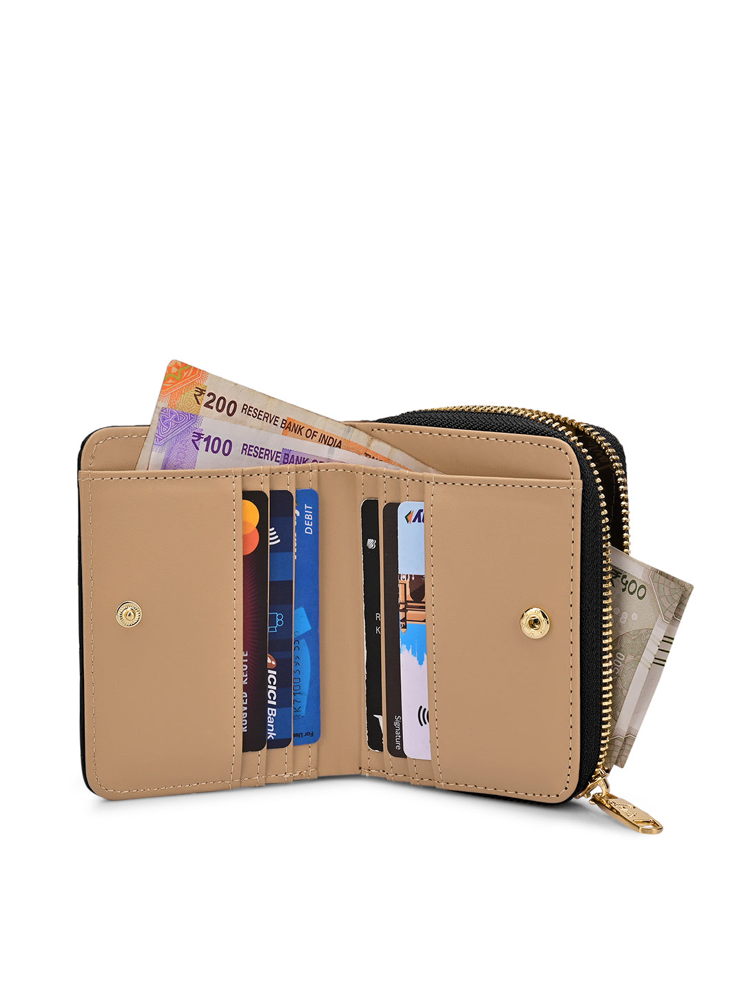 Quilt Derby Flapzip Around Small Wallet