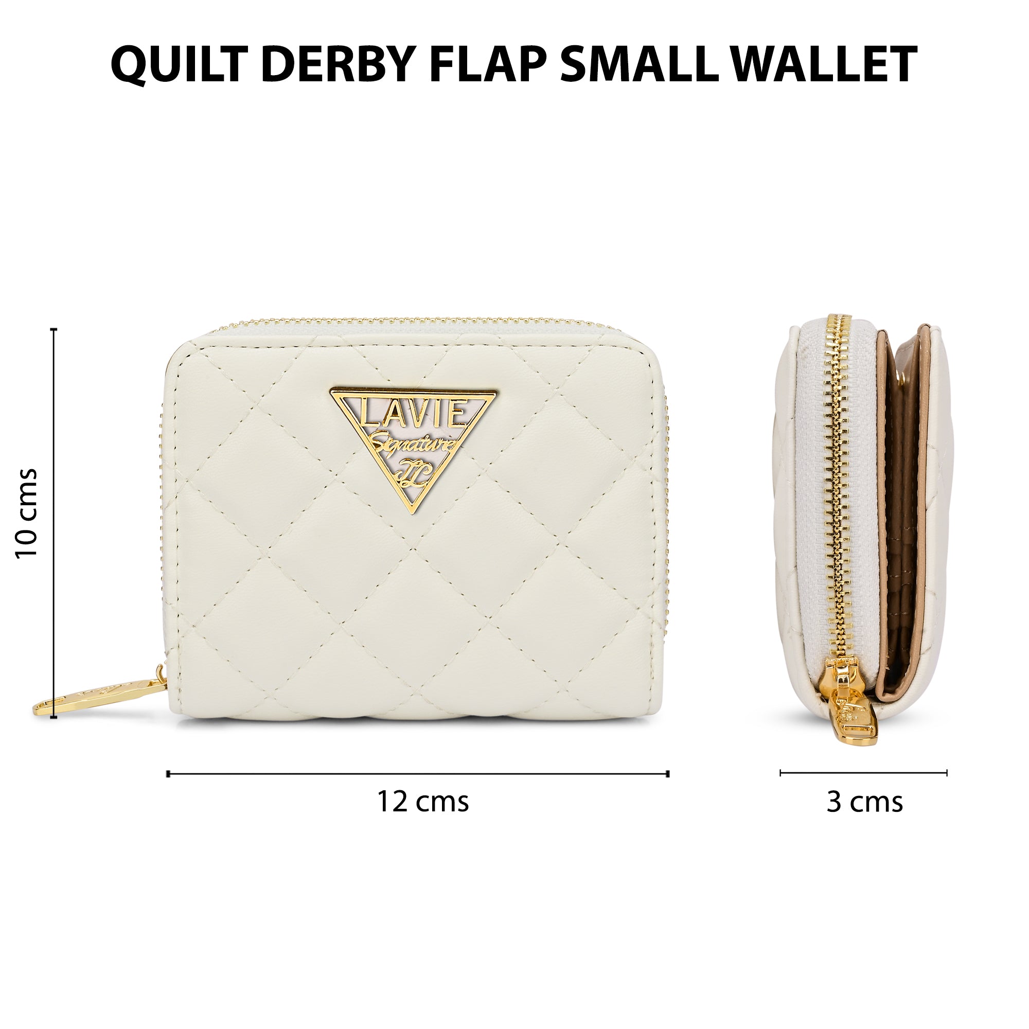 Quilt Derby Flapzip Around Small Wallet