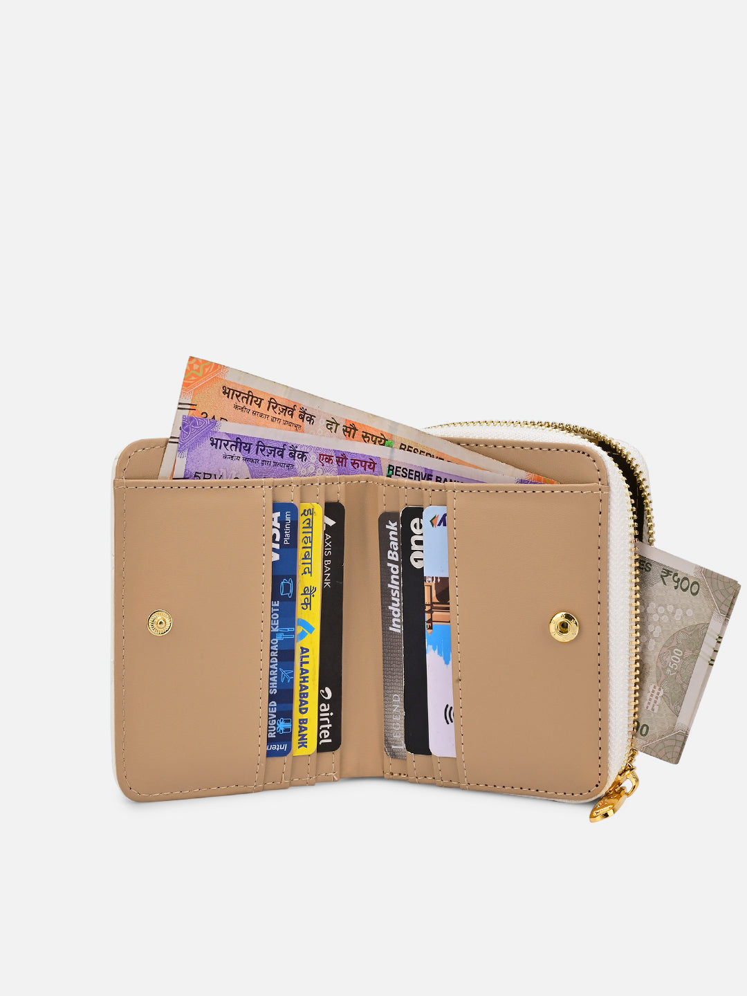 Quilt Derby Flapzip Around Small Wallet