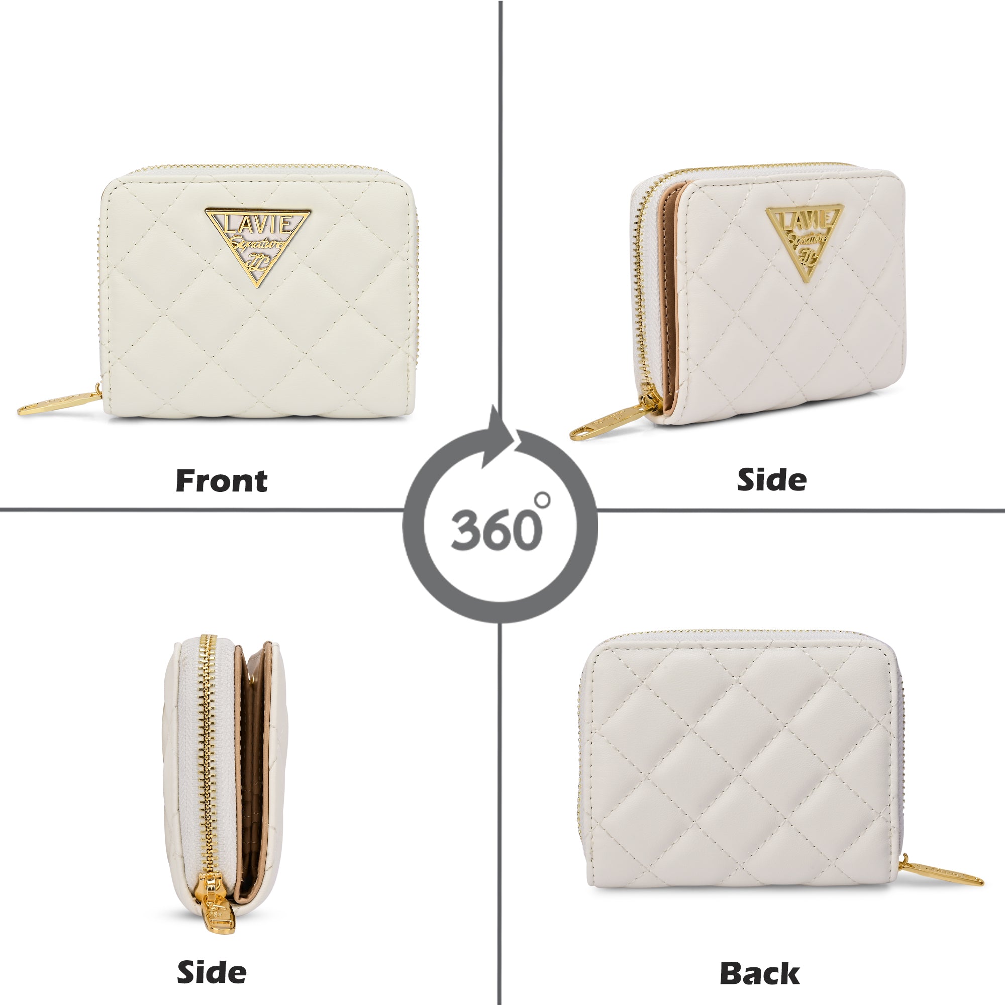 Quilt Derby Flapzip Around Small Wallet