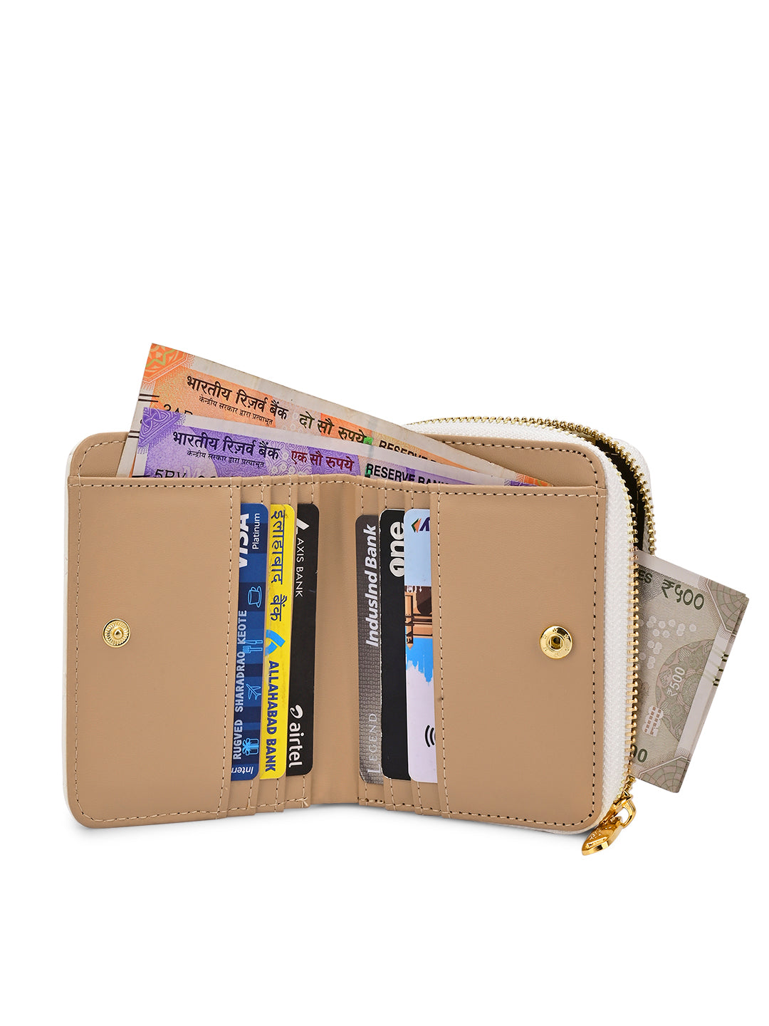 Quilt Derby Flapzip Around Small Wallet