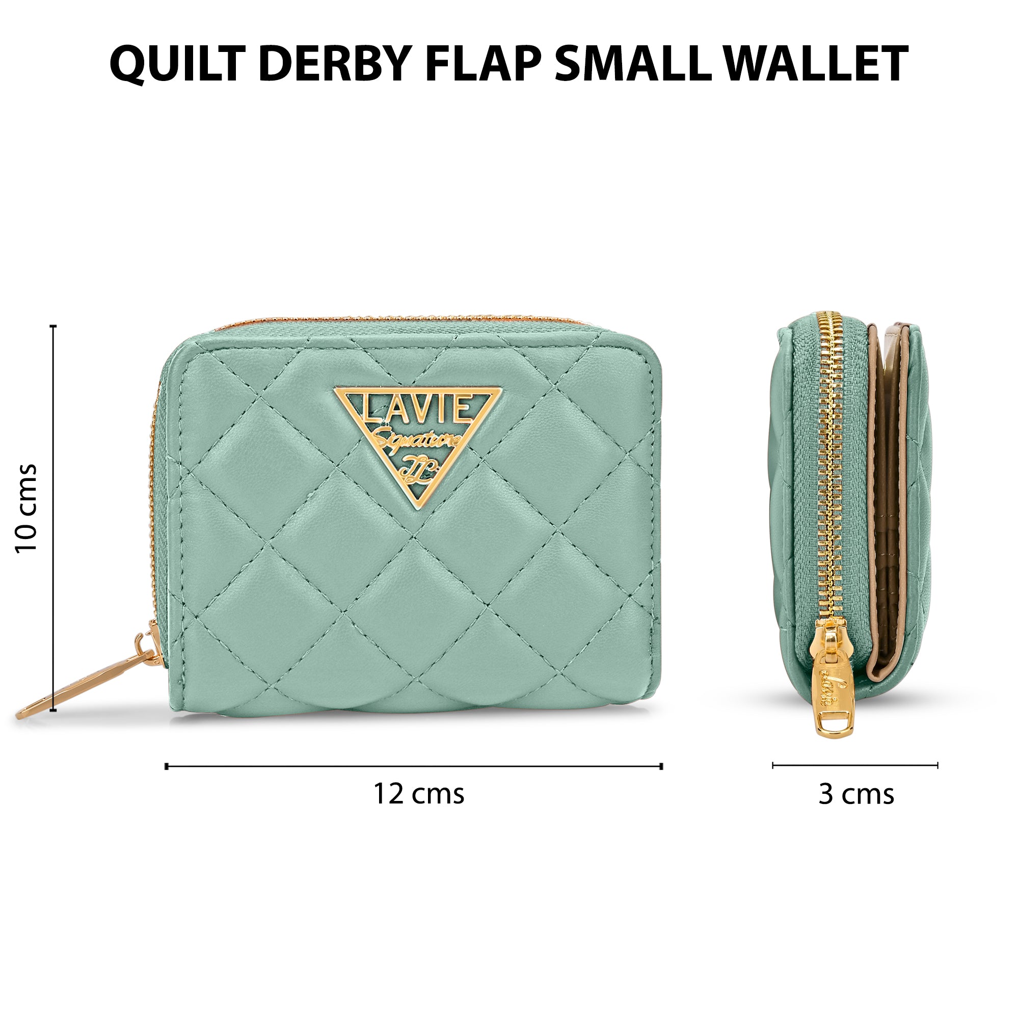 Quilt Derby Flapzip Around Small Wallet