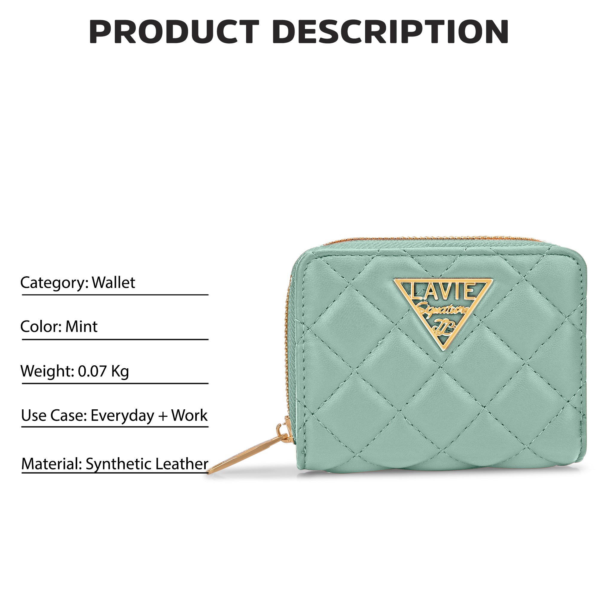 Quilt Derby Flapzip Around Small Wallet