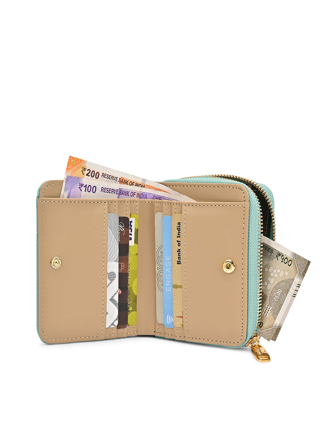 Quilt Derby Flapzip Around Small Wallet