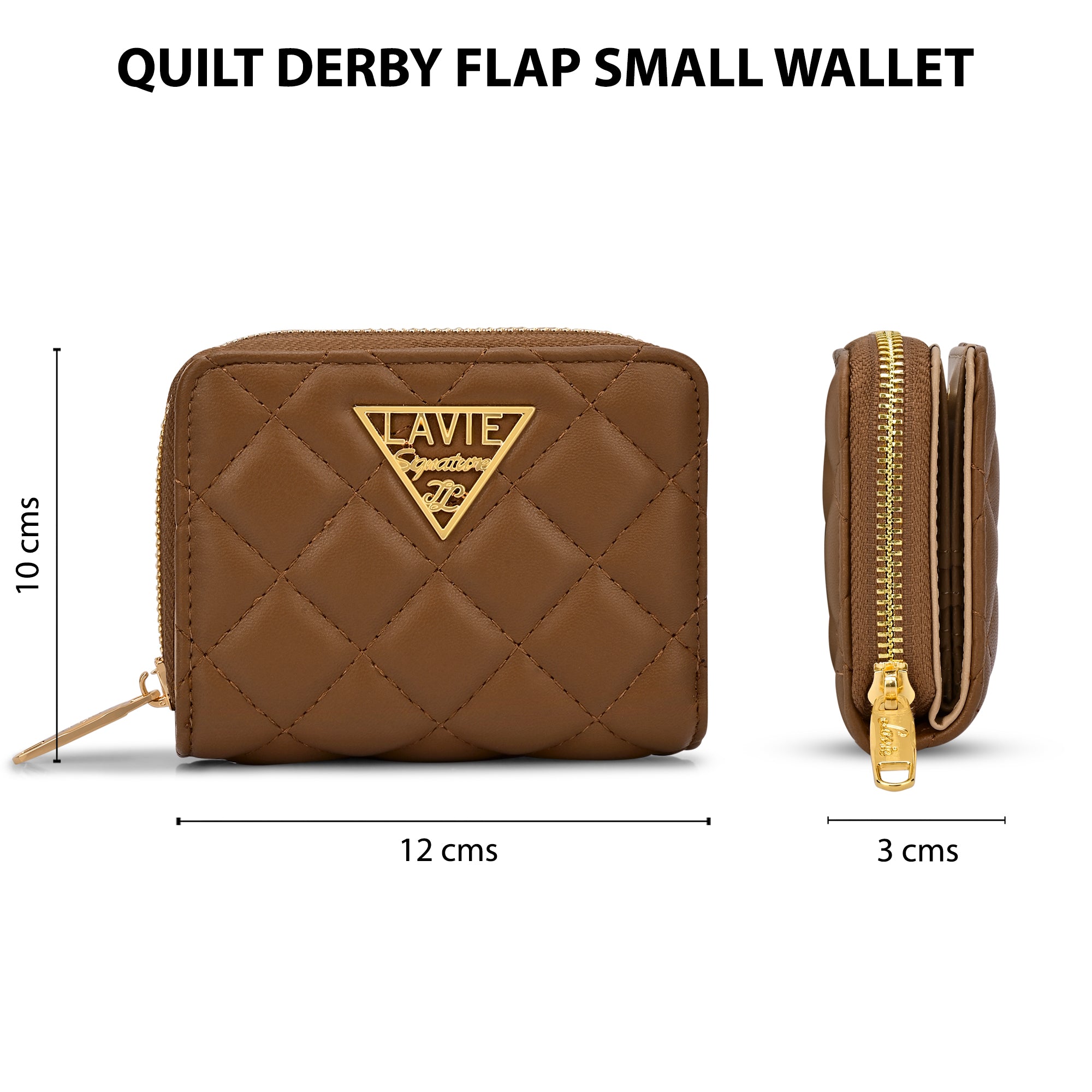Quilt Derby Flapzip Around Small Wallet