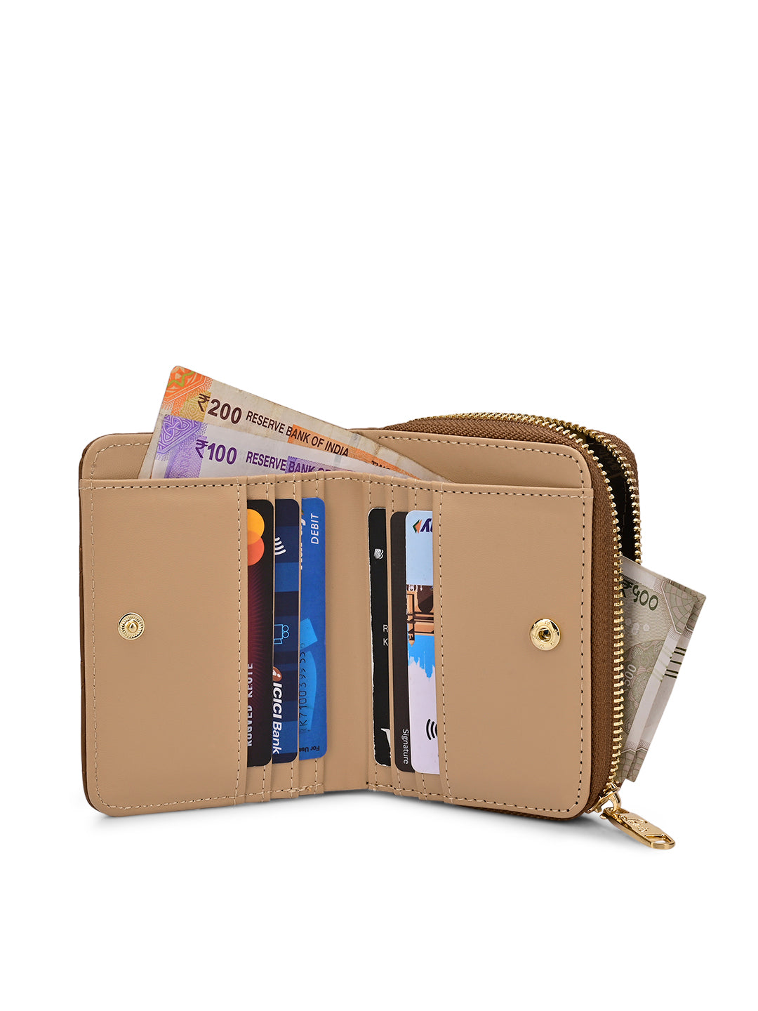 Quilt Derby Flapzip Around Small Wallet