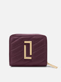Diagonal Flap25 Small Zip Wallet