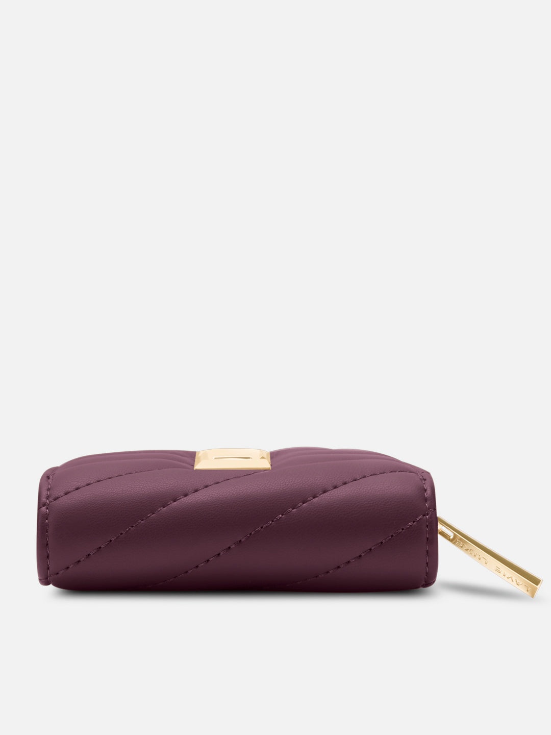 Diagonal Flap25 Small Zip Wallet