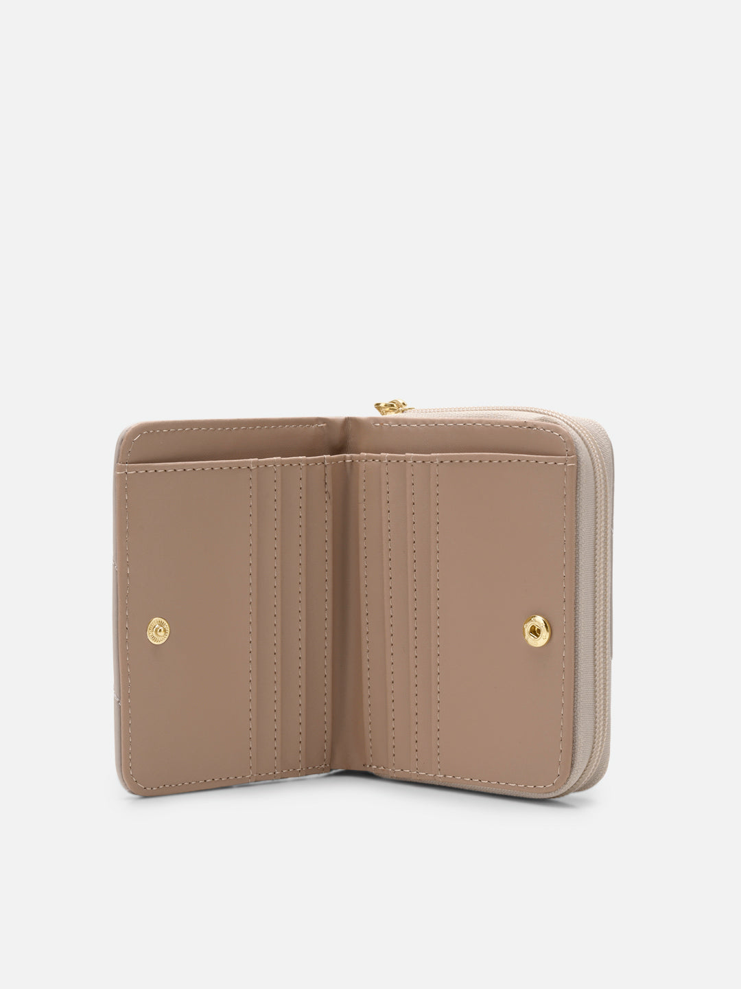 Diagonal Flap25 Small Zip Wallet