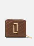 Diagonal Flap25 Small Zip Wallet