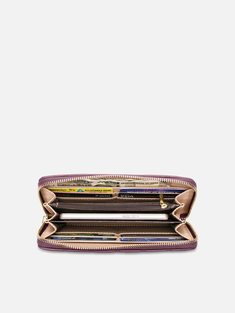 Quina25 Large Zip Around Wallet
