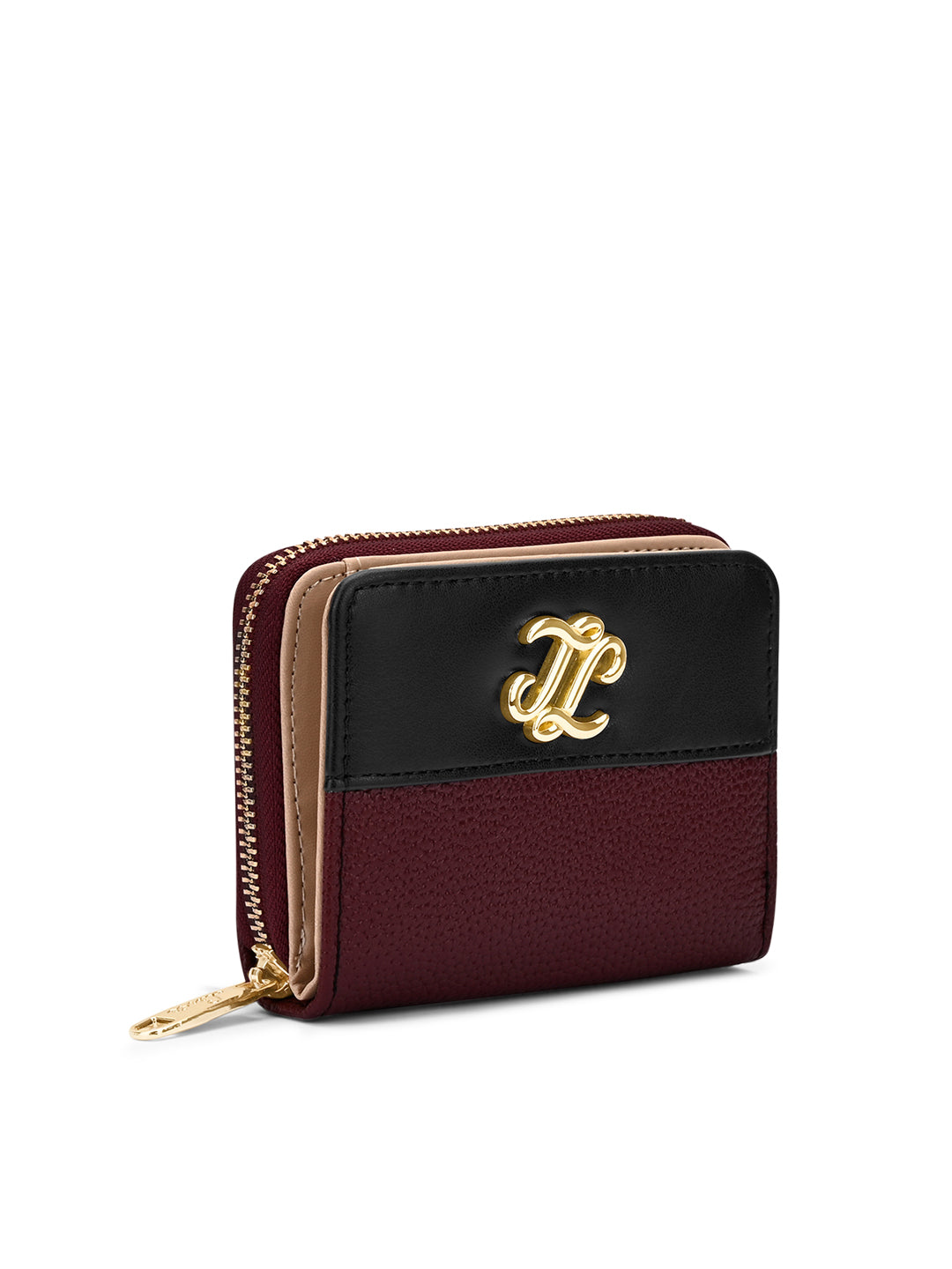 Utah Colourblock Flap Small Zip Around 'S Ladies Wallet Maroon