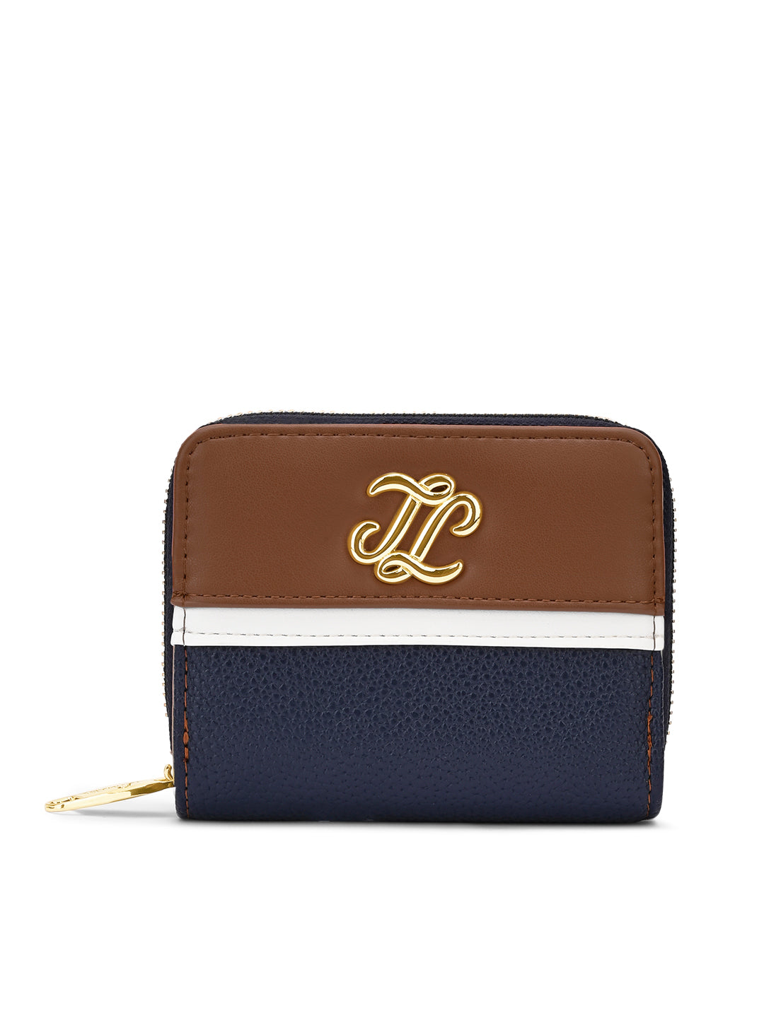 Utah Colourblock Flap Small Zip Around 'S Ladies Wallet Navy