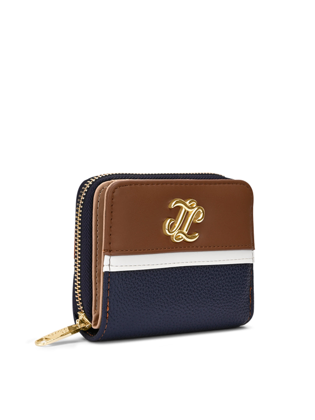 Utah Colourblock Flap Small Zip Around 'S Ladies Wallet Navy