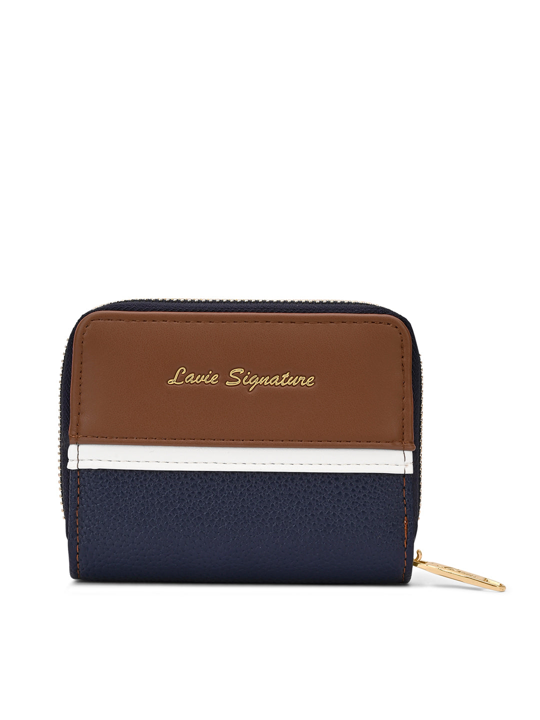 Utah Colourblock Flap Small Zip Around 'S Ladies Wallet Navy