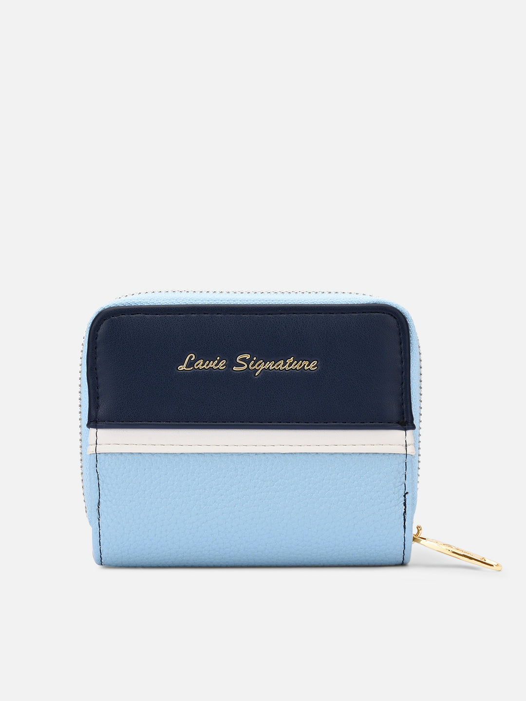 Utah Colourblock Flap Small Zip Around 'S Ladies Wallet Pale Blue
